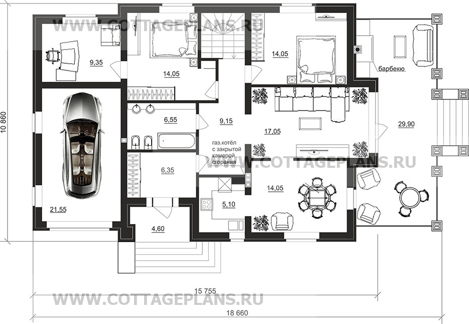 Поэтажные планы проект дома 91-38 общ. площадь 182,45 м2