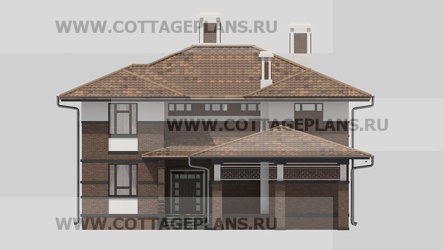 Фасады проект дома 17-10 общ. площадь 395,05 м2