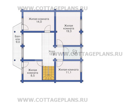 Поэтажные планы проект дома 12-07 общ. площадь 184.0м2
