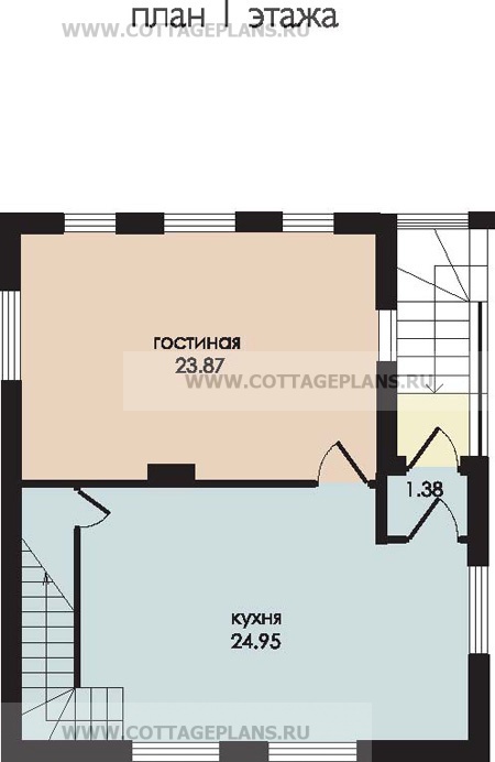Поэтажные планы проект дома 59-73 общ. площадь 151,49 м2
