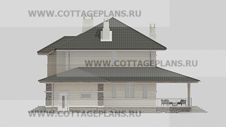 Фасады проект дома 97-36 общ. площадь 246,50 м2