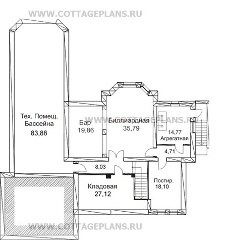 Поэтажные планы проект дома 30-69 общ. площадь 625,2м2