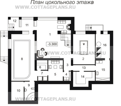 Поэтажные планы проект дома 46-51 общ. площадь 532,6м2