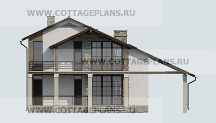 Фасады проект дома 20-56 общ. площадь 249,10 м2