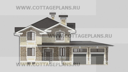 Фасады проект дома 17-52 общ. площадь 348,85 м2