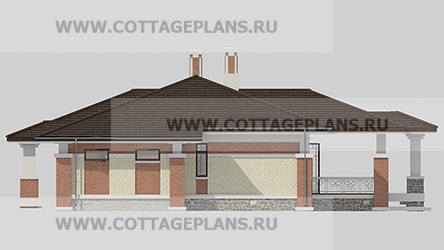 Фасады проект дома 08-11 общ. площадь 398,60 м2