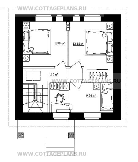 Поэтажные планы проект дома 15-21 общ. площадь 77,23 м2