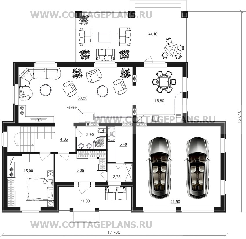 Поэтажные планы проект дома 24-02 общ. площадь 353,70 м2
