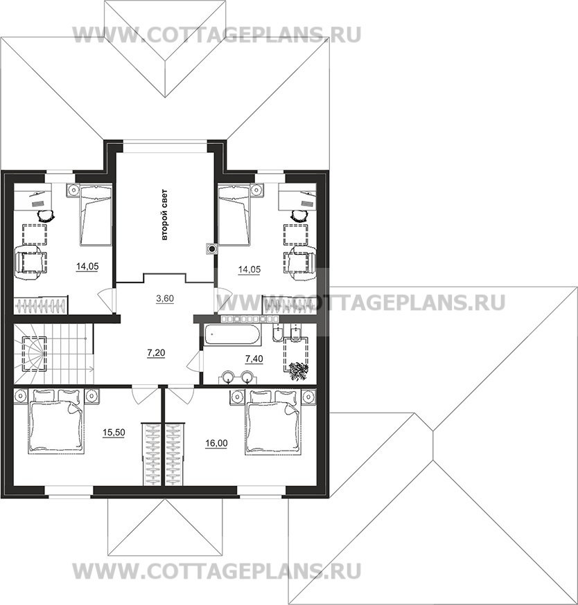 Поэтажные планы проект дома 201-12 общ. площадь 308,25 м2