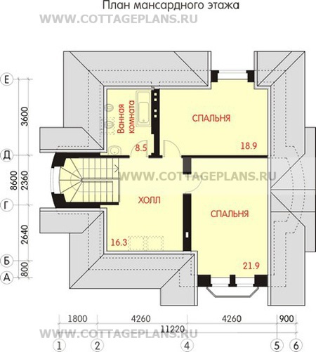 Поэтажные планы проект дома 47-39 общ. площадь 155 м2