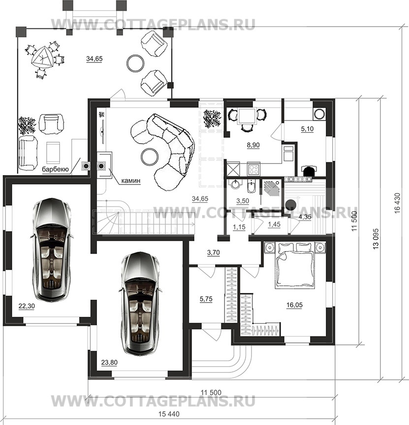 Поэтажные планы проект дома 75-72 общ. площадь 212,25 м2