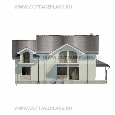 Фасады проект дома 16-72 общ. площадь 362,90 м2