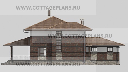 Фасады проект дома 17-09 общ. площадь 444,40 м2