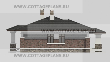 Фасады проект дома 08-00 общ. площадь 319,65 м2