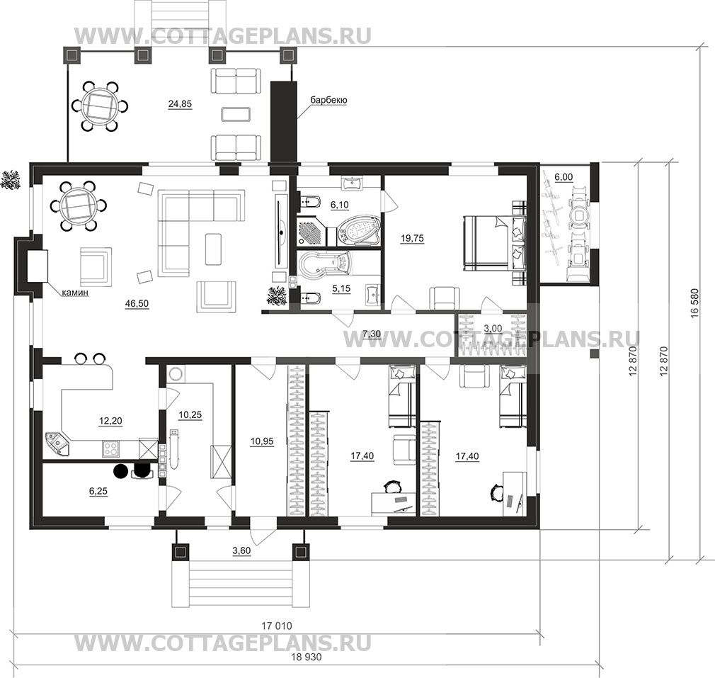 Поэтажные планы проект дома 900-68 общ. площадь 162,25 м2