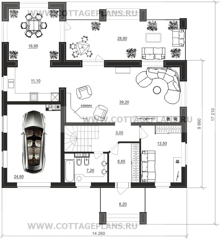 Поэтажные планы проект дома 21-67 общ. площадь 322,25 м2
