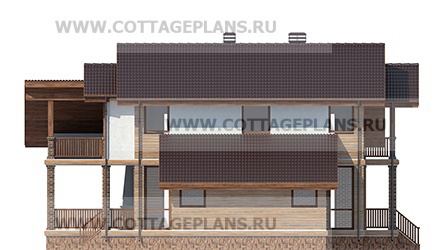 Фасады проект дома 75-48 общ. площадь 202,85 м2