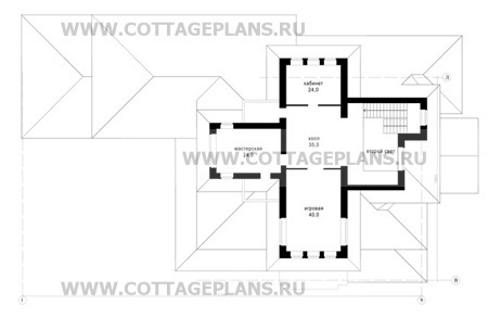 Поэтажные планы проект дома 47-86 общ. площадь 1200 м2