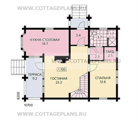 Поэтажные планы проект дома 19-37 общ. площадь 115,76 м2