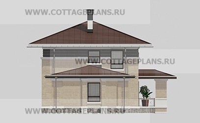 Фасады проект дома 208-09 общ. площадь 124,75м2