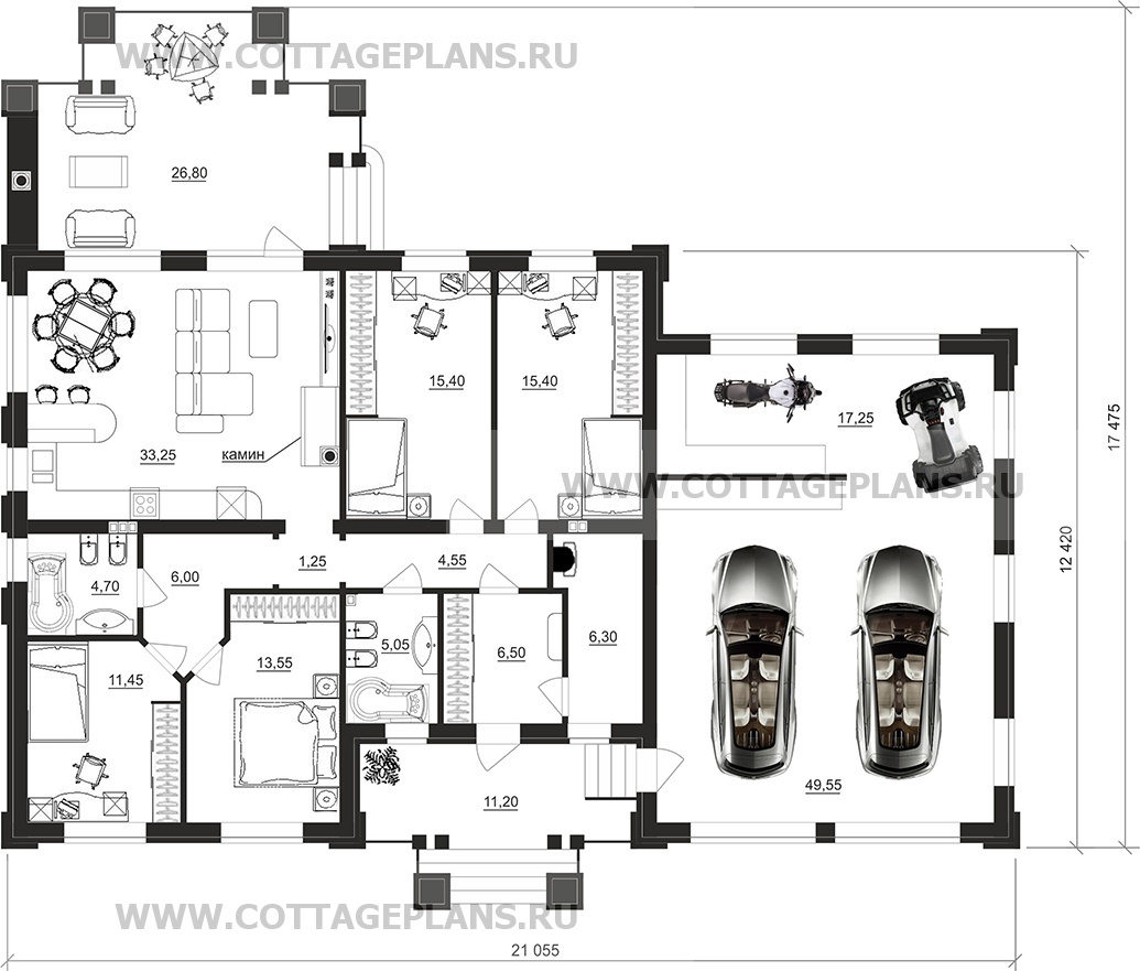 Поэтажные планы проект дома 27-74 общ. площадь 188,90 м2