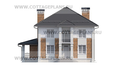 Фасады проект дома 75-22 общ. площадь 205,05 м2