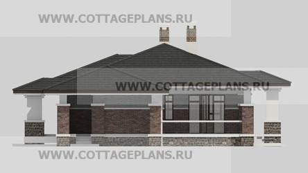 Фасады проект дома 28-00 общ. площадь 319,65 м2