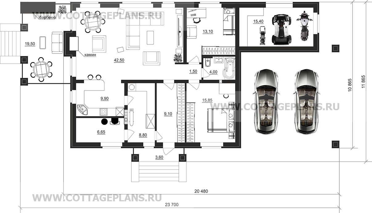Поэтажные планы проект дома 902-07 общ. площадь 126,80 м2