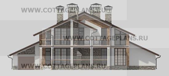 Фасады проект дома 18-01 общ. площадь 364,70 м2