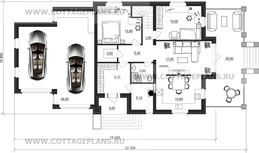 Поэтажные планы проект дома 92-91 общ. площадь 229,60 м2