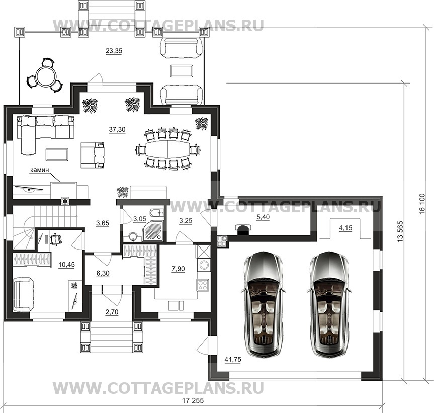 Поэтажные планы проект дома 77-91 общ. площадь 194,50 м2