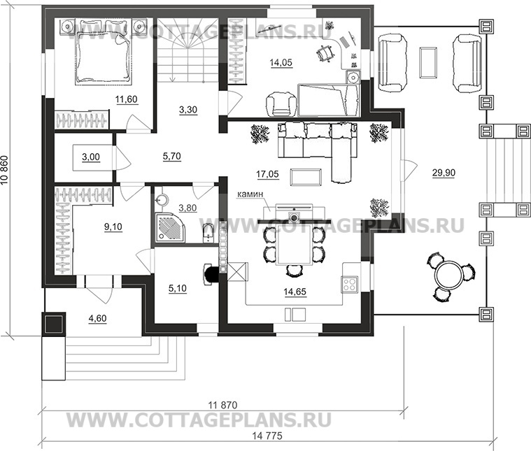 Поэтажные планы проект дома 71-80 общ. площадь 260,15 м2