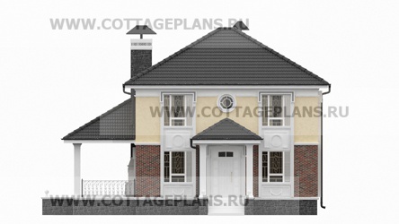 Фасады проект дома 71-24 общ. площадь 251,20 м2