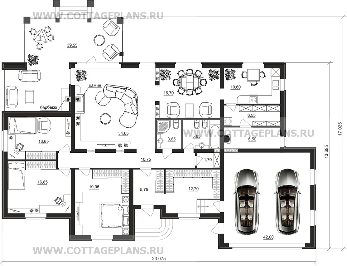 Поэтажные планы проект дома 27-23 общ. площадь 206,75 м2