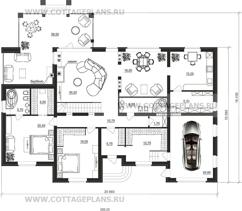 Поэтажные планы проект дома 76-26 общ. площадь 428,40 м2
