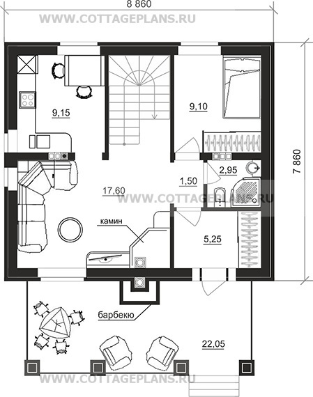 Поэтажные планы проект дома 71-53 общ. площадь 164,05 м2
