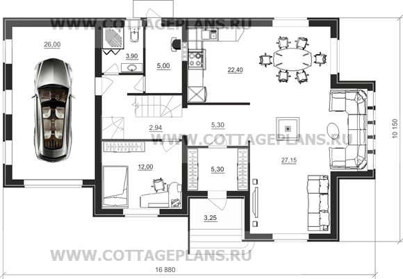 Поэтажные планы проект дома 16-28 общ. площадь 376,20 м2