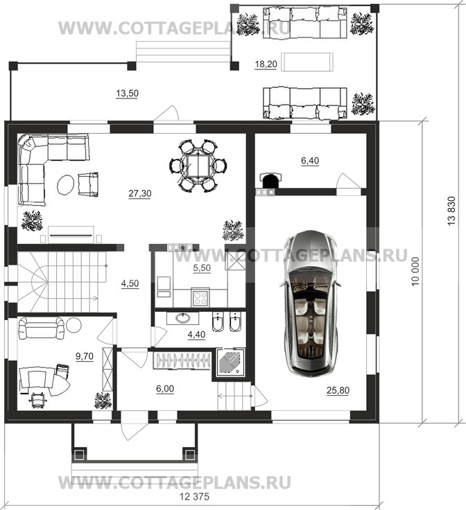 Поэтажные планы проект дома 21-97 общ. площадь 176,70 м2