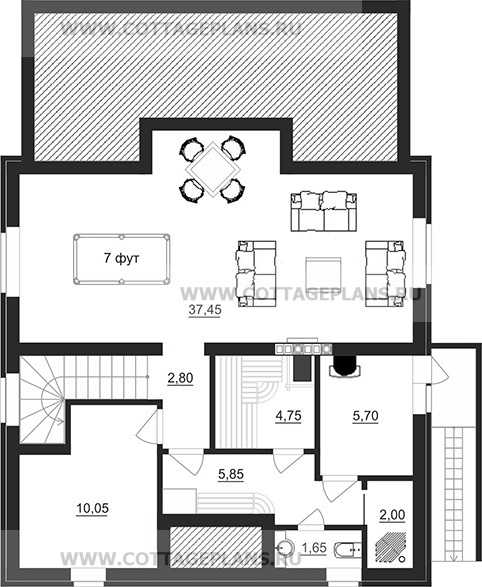 Поэтажные планы проект дома 98-97 общ. площадь 201,35 м2