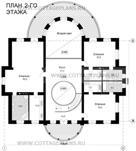 Поэтажные планы проект дома 47-80 общ. площадь 505 м2