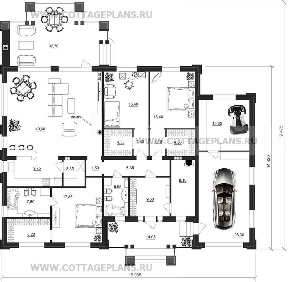 Поэтажные планы проект дома 90-73 общ. площадь 213,00 м2