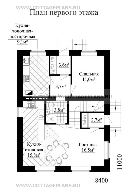 Поэтажные планы проект дома 33-17 общ. площадь 131,4м2