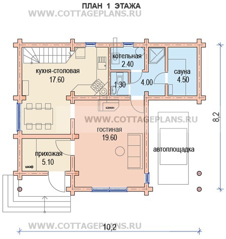 Поэтажные планы проект дома 19-01 общ. площадь 122 м2