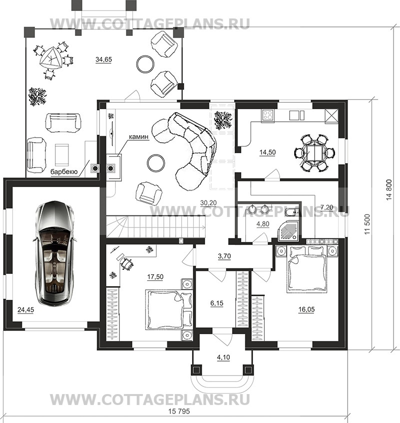 Поэтажные планы проект дома 08-15 общ. площадь 227,80 м2