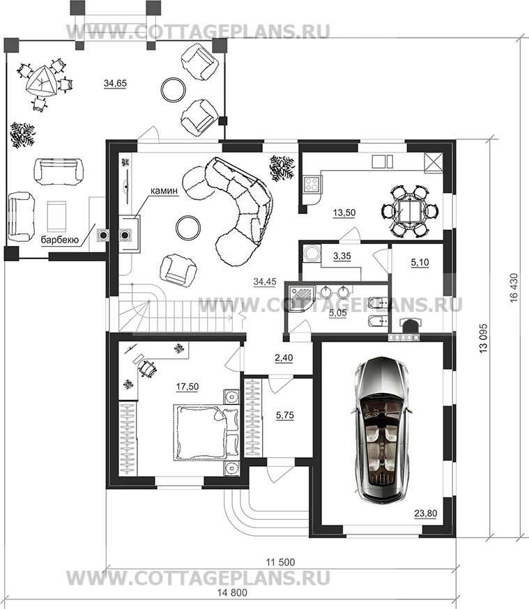 Поэтажные планы проект дома 75-15 общ. площадь 189,50 м2