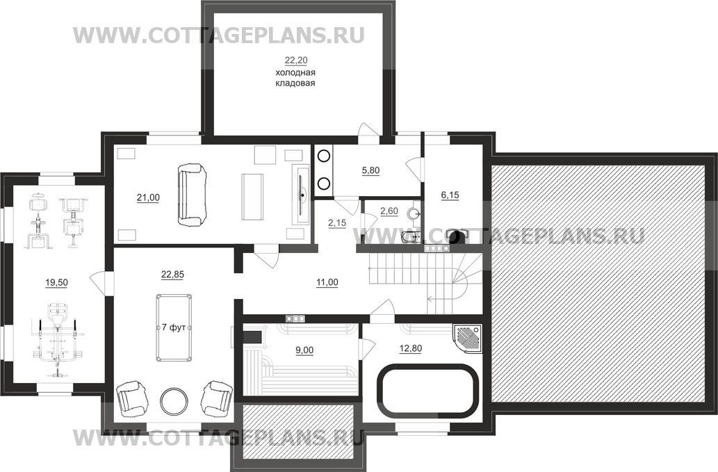 Поэтажные планы проект дома 93-21 общ. площадь 430,90 м2