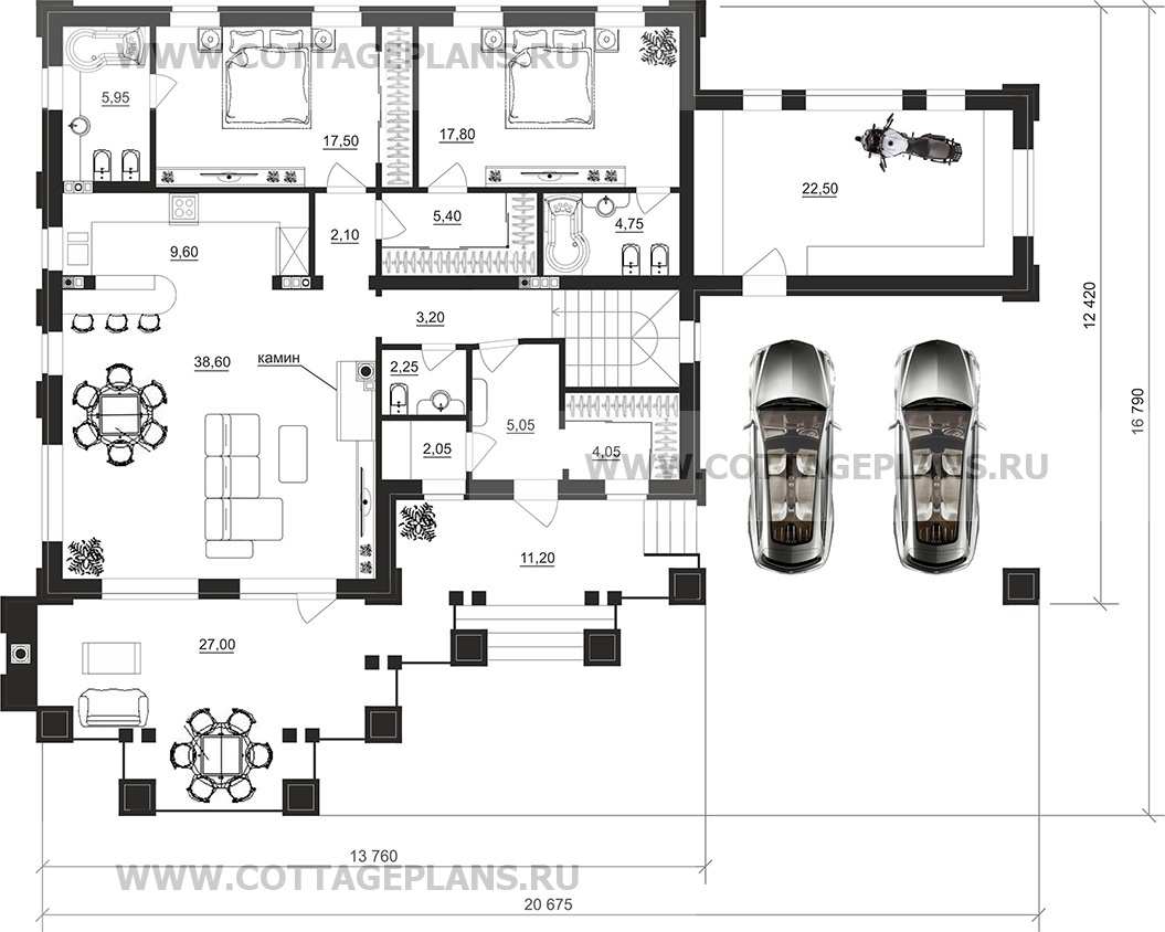Поэтажные планы проект дома 28-59 общ. площадь 245,55 м2