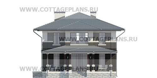 Фасады проект дома 77-26 общ. площадь 229,00 м2