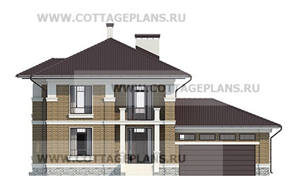 Фасады проект дома 78-55 общ. площадь 307,25 м2