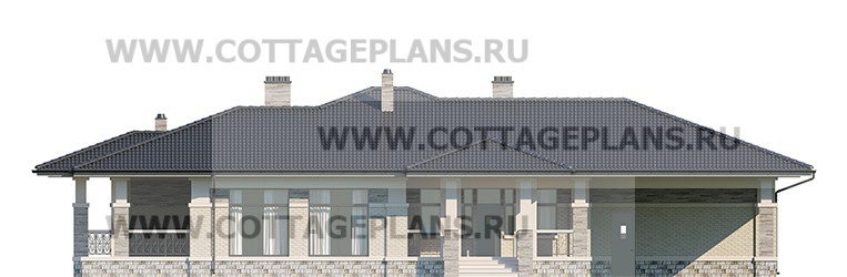 Фасады проект дома 08-68 общ. площадь 256,15 м2